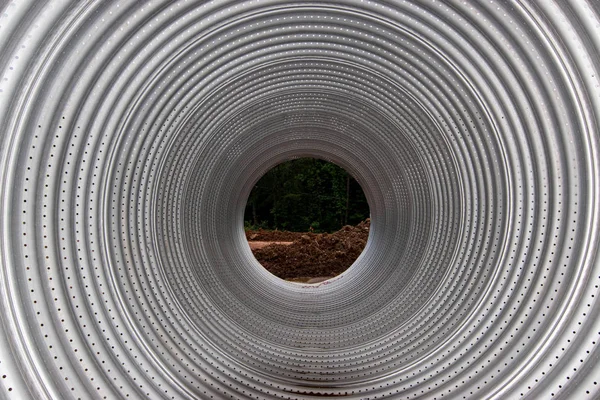Made in U.S,A steel pipes ready to be installed on job site in southeast