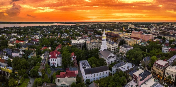 Charleston Skyline Sunset — Stock Photo, Image