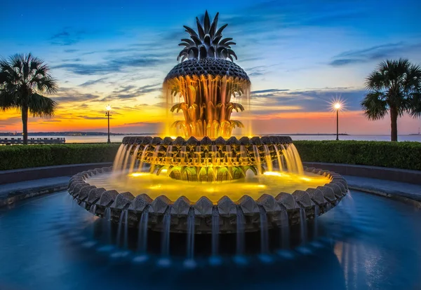 Ananasbrunnen Charleston — Stockfoto