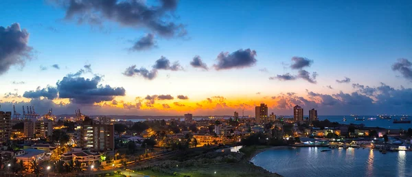 Austin Skyline Abend Und Blauer Stunde lizenzfreie Stockfotos