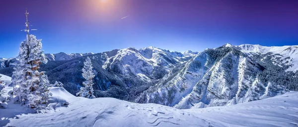 Top Elk Camp Auf Winterlichen Bergen Hintergrund lizenzfreie Stockfotos