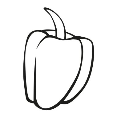 stilize vektör görüntü bir sebze