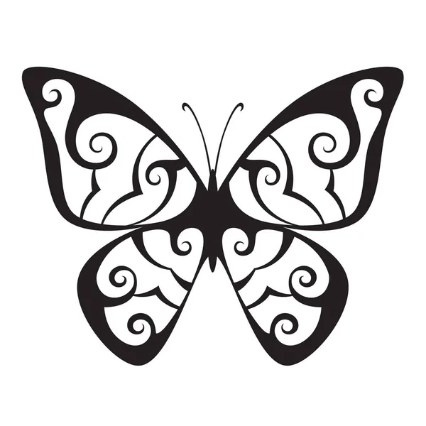 Vektorový Obrázek Stylizované Motýl Stock Vektory