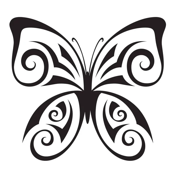 Vektorový Obrázek Stylizované Motýl Stock Ilustrace