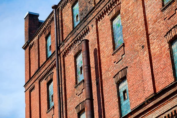 old brick factory building