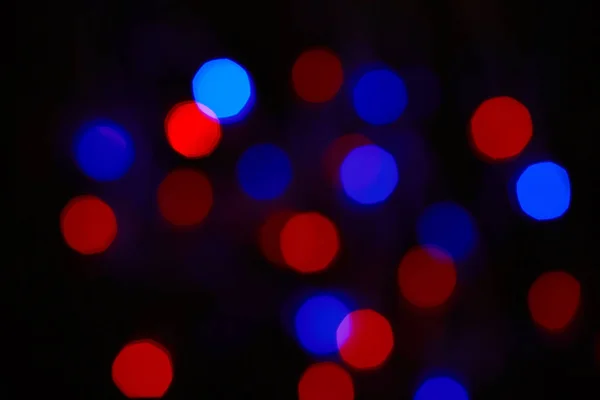 Círculos Bokeh Rojo Azul — Foto de Stock