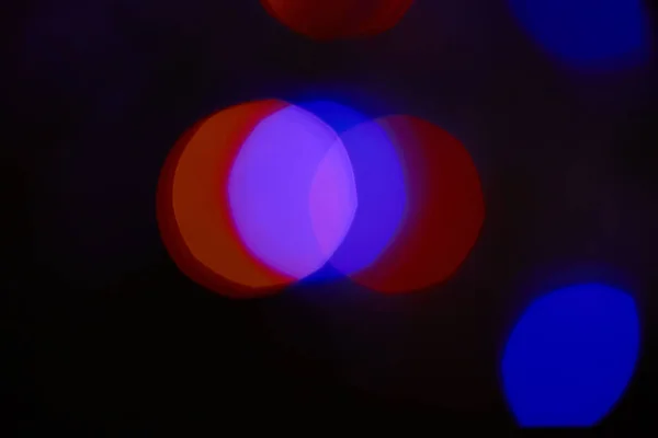 Círculos Bokeh Rojo Azul — Foto de Stock