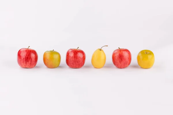 Äpfel Birnen Obst Gesunde Ernährung — Stockfoto