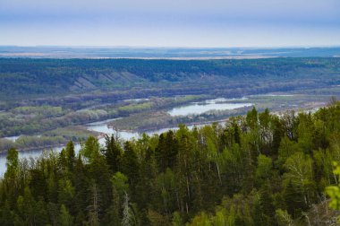 Zhiguli mount Strelnaya, Samara bölgesi yürümek
