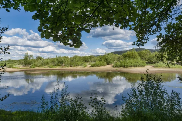 Country Rest River Bank — Stock Photo, Image