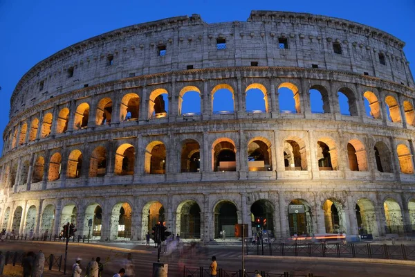 Colosseum Natten Rom — Stockfoto