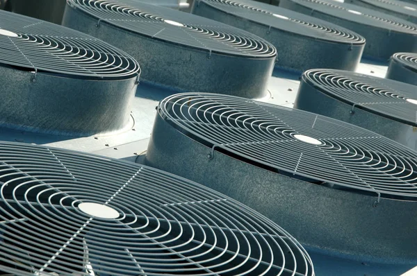 Air vents on the roof of a building