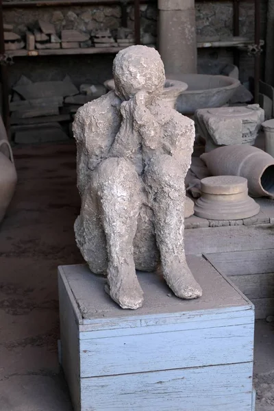 Petrified Man Pompeii — Stock Photo, Image