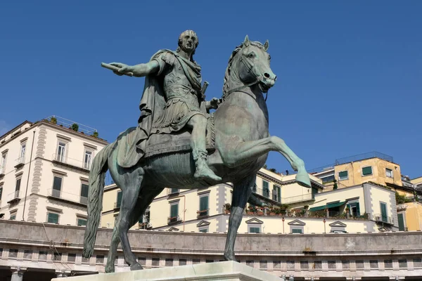 Estatua Ecuestre Carlos Vii Nápoles — Foto de Stock