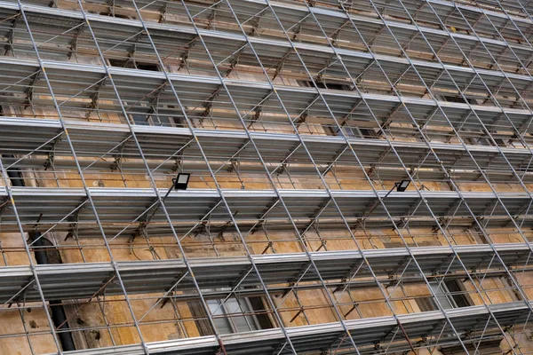 Building Renovation Naples Scaffolding — Stock Photo, Image