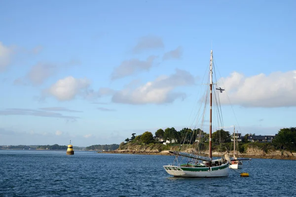 Old Rig Moored Cove Arzon Gulf Morbihan — Stock Photo, Image