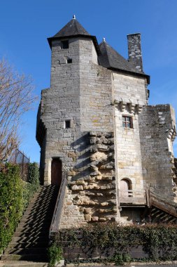 Vannes, Brittany 'deki Emniyet Müdürü Kulesi. 