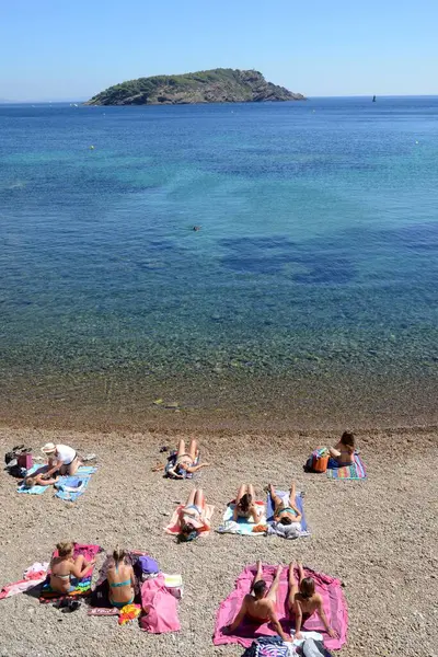 Mugel Beach Ciotat Bouches Rhone — Stock Photo, Image