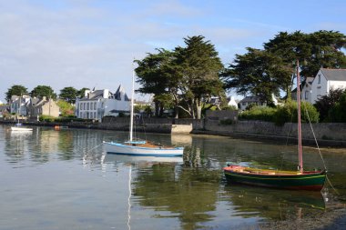 Morbihan, Brittany 'deki Larmor Baden köyü.