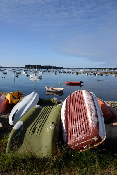 Morbihan Brittany Deki Larmor Baden Tekneler Sudan Çıkmış — Stok fotoğraf