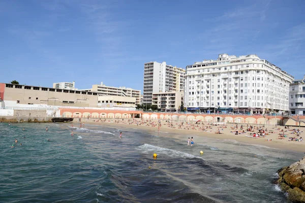 Katalánská Pláž Marseille Létě — Stock fotografie