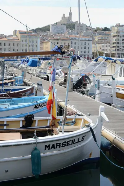 Старый Порт Марсель Франции — стоковое фото