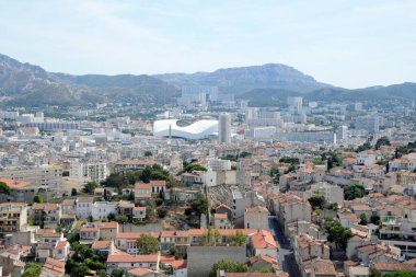 Fransa 'daki Marsilya' nın genel görünümü