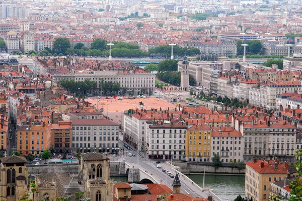 General View Lyon France — Stock Photo, Image