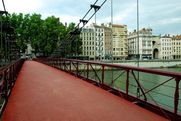 Saint Vincent Footbridge Lyon — Stock Photo, Image