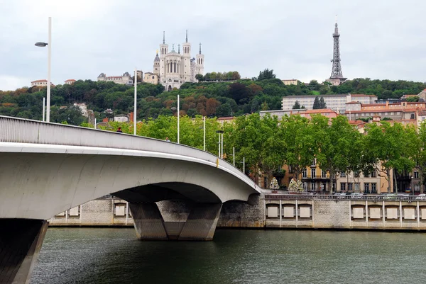 Alphonse Juin Bridge Crossing Saone Lyon — Stock Photo, Image