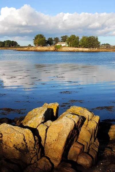 Pointe Mousterian Golfo Morbihan — Foto de Stock