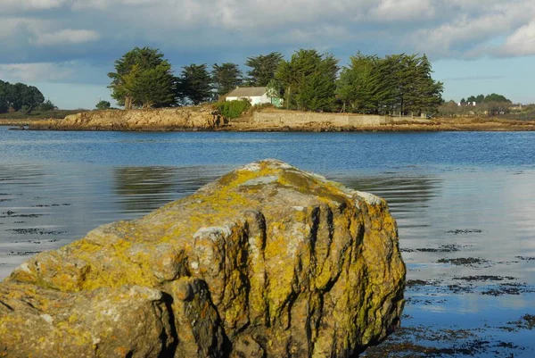 Pointe Mousterian Nel Golfo Morbihan — Foto Stock
