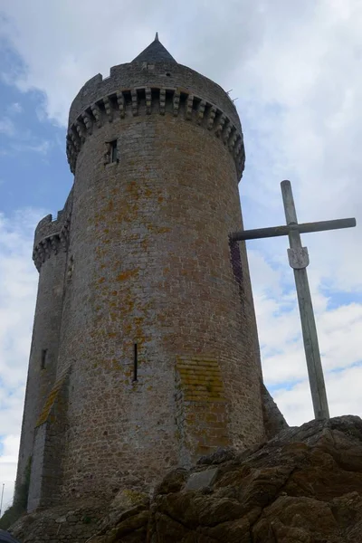 Atravesse Frente Torre Solidor Saint Servan Bretanha — Fotografia de Stock