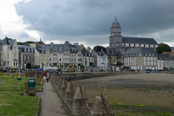 Saint Servan Bei Ebbe Der Bretagne — Stockfoto