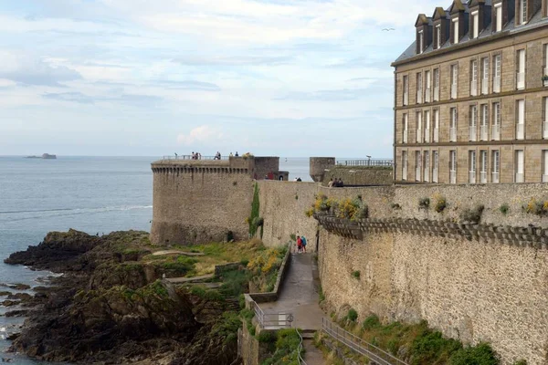 Väggarna Saint Malo Bretagne — Stockfoto