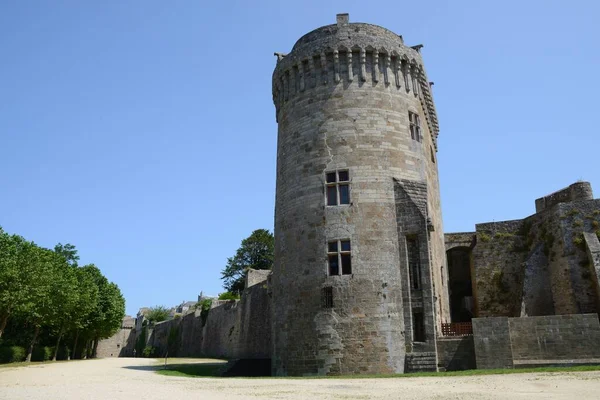 Castello Dinan Nelle Cotes Armor Bretagna — Foto Stock