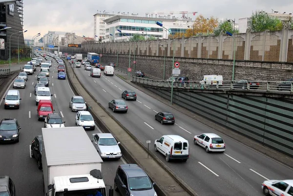 Periférica Parisiense Uma Hora Ponta — Fotografia de Stock