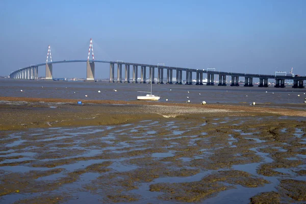 Ponte Saint Nazaire Loira Atlantica — Foto Stock