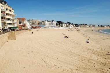 Morbihan 'daki Great Quiberon Sahili, Britanya' daki 124; Büyük Plage de Quiberon Dange le Morbihan en Bretagne