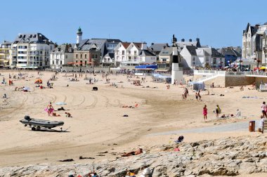 Morbihan, Brittany 'deki Great Quiberon Sahili 