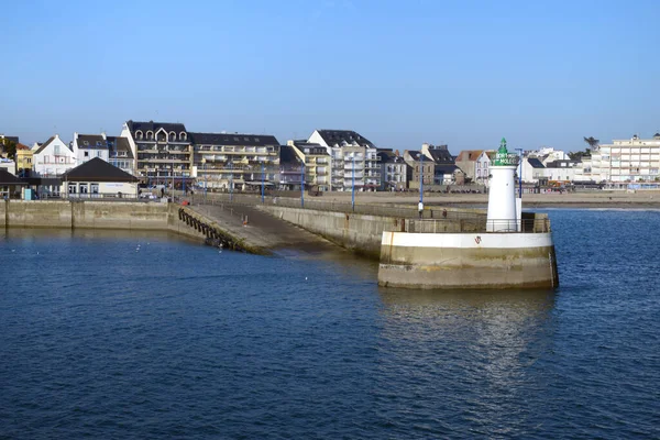 Meeresmauer Von Quiberon Morbihan Der Bretagne — Stockfoto