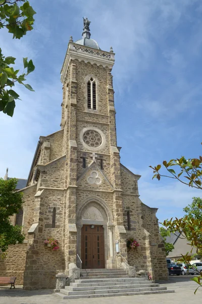 Kostel Saint Lunaire Bretani — Stock fotografie