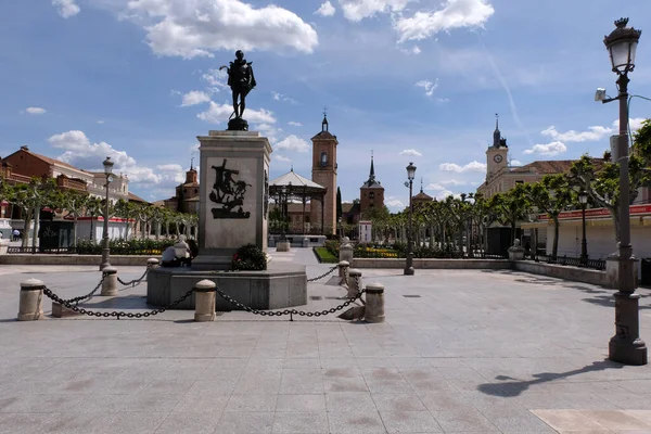 Cervantes Torg Alcala Henares — Stockfoto