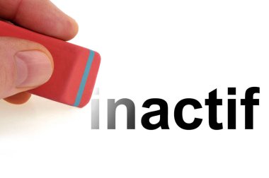 Silgi ile etkin olmayan sözcüğü sil 