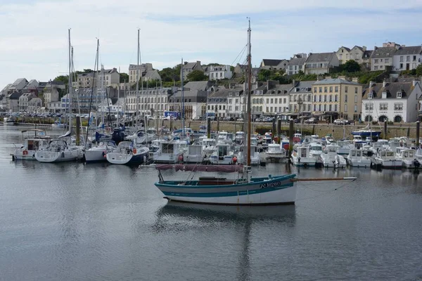 Μαρίνα Audierne Στο Finistere Της Βρετάνης — Φωτογραφία Αρχείου