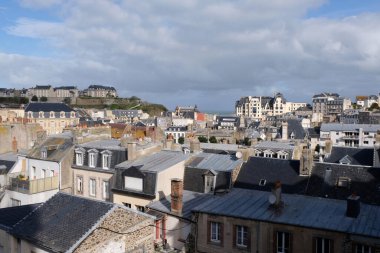 Normandiya 'daki Granville' in genel manzarası