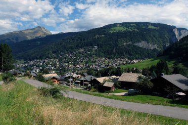 Haute-Savoie 'de Morzine' in Genel Görünümü