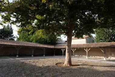 Fransa 'da La Flotte-en-Re Pazar Meydanı