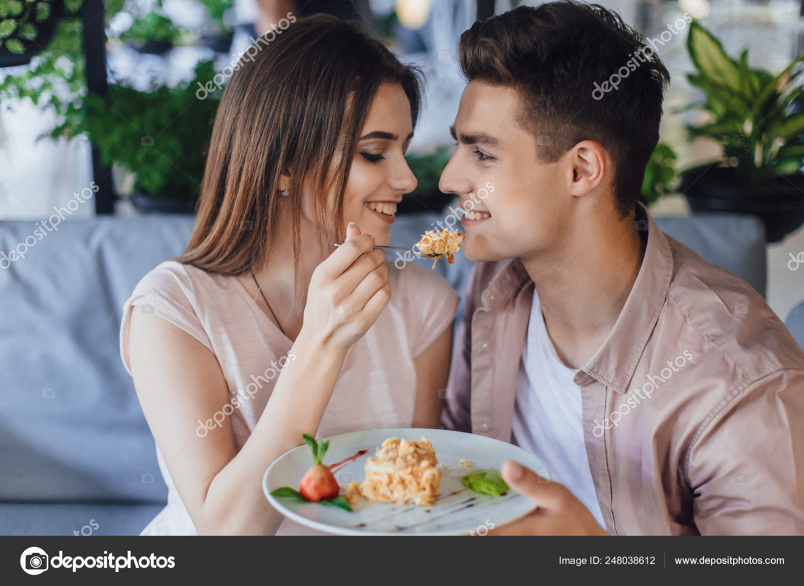 Feeding boy with girl discount