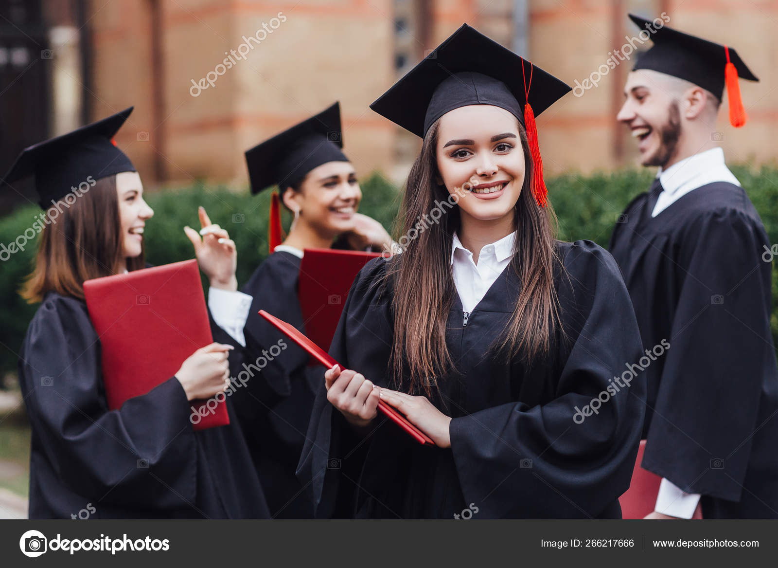 black graduation ceremony dress